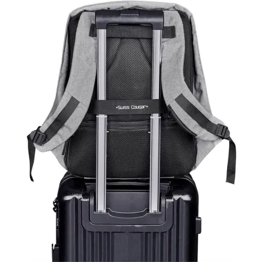Swiss Cougar Palencia Anti-Theft Laptop Backpack Luggage Strap